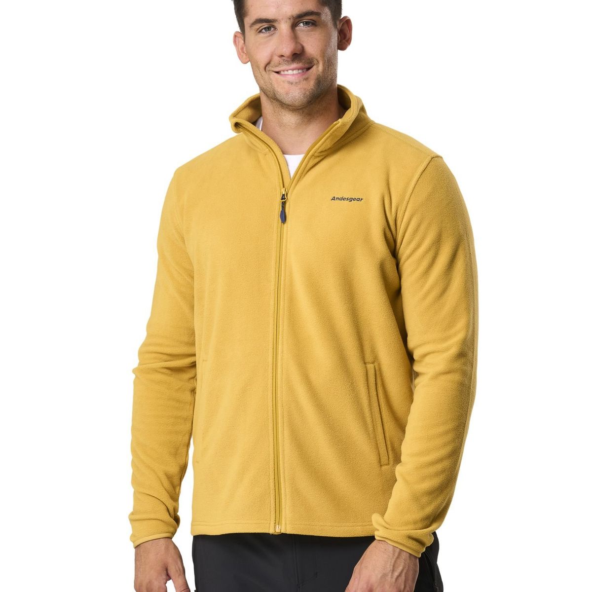 ANDESGEAR - Polar Hombre Maihue Fullzip Dorado Andesgear