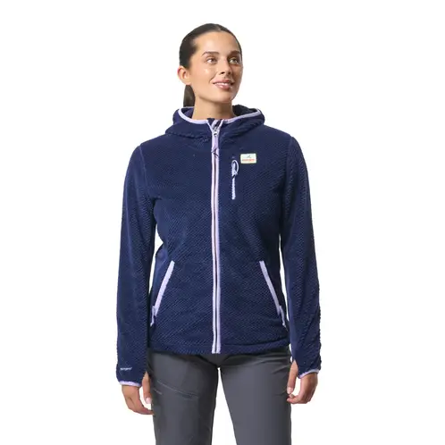 ANDESGEAR - Polar Mujer Navarino Hood Azul