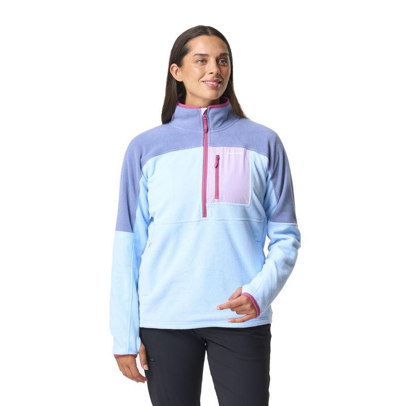 ANDESGEAR - Polar Mujer New Maihue 1/2 Azul Andesgear