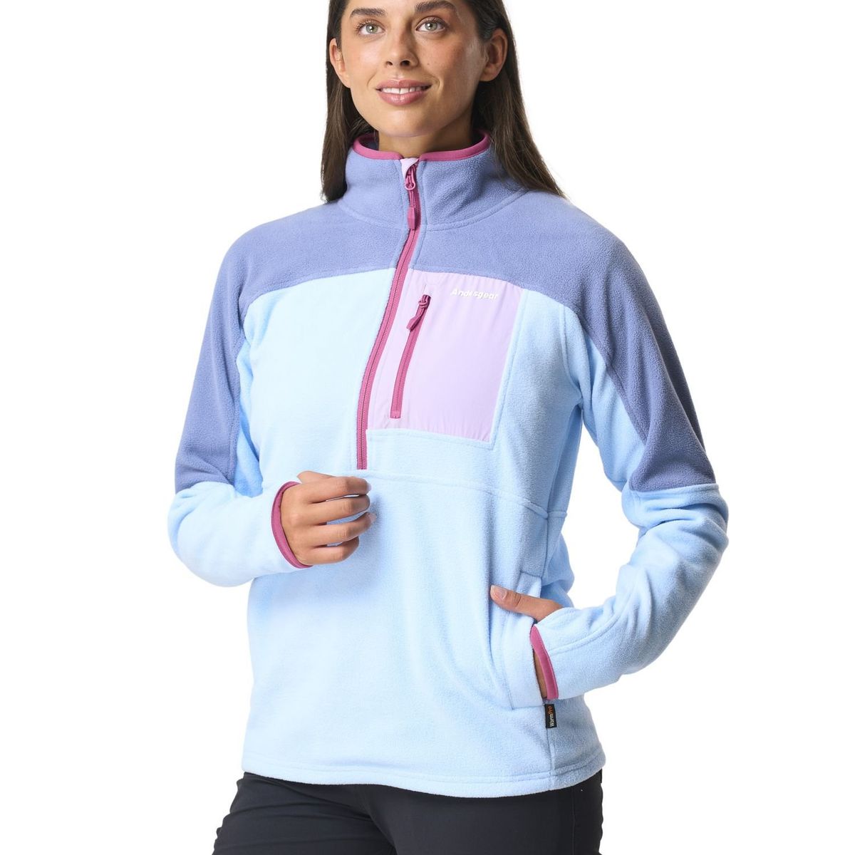 ANDESGEAR - Polar Mujer New Maihue 1/2 Azul Andesgear