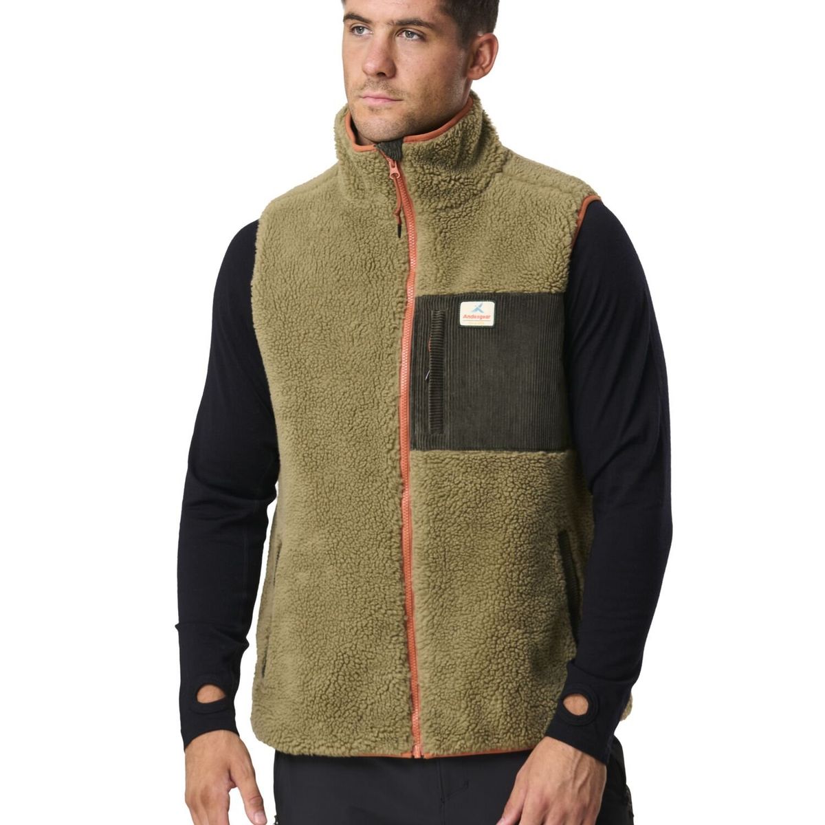ANDESGEAR - Polar Hombre Nahuelbuta Vest Beige Andesgear