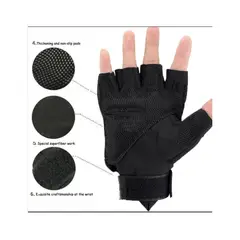GENERICO - Guantes tácticos cortos para motos multipropósito talla M