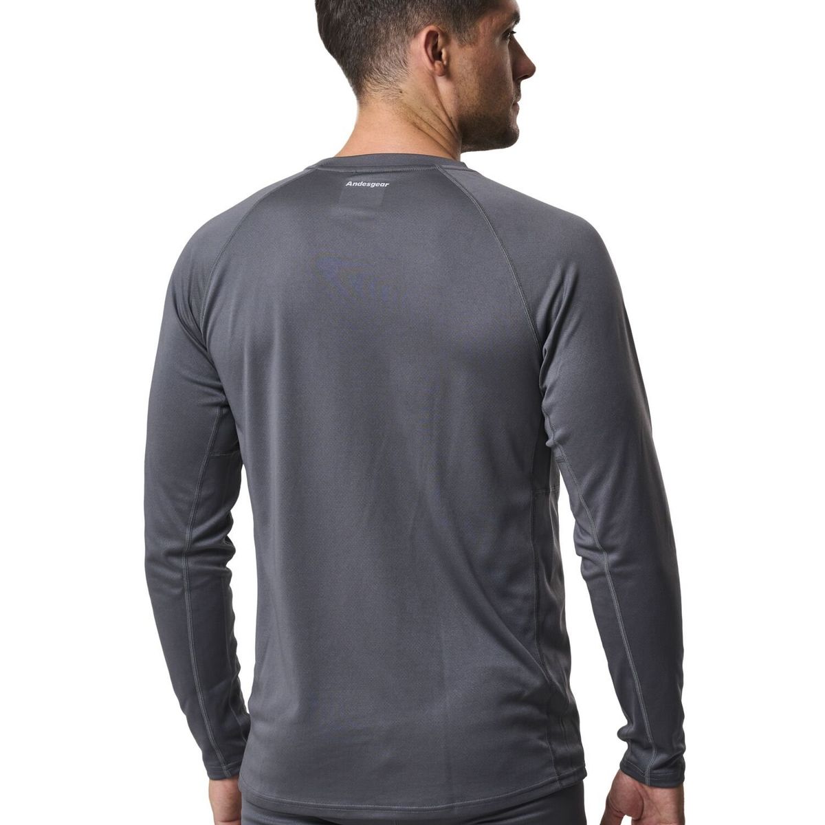 ANDESGEAR - Primera Capa Hombre Trekking Top Gris Andesgear