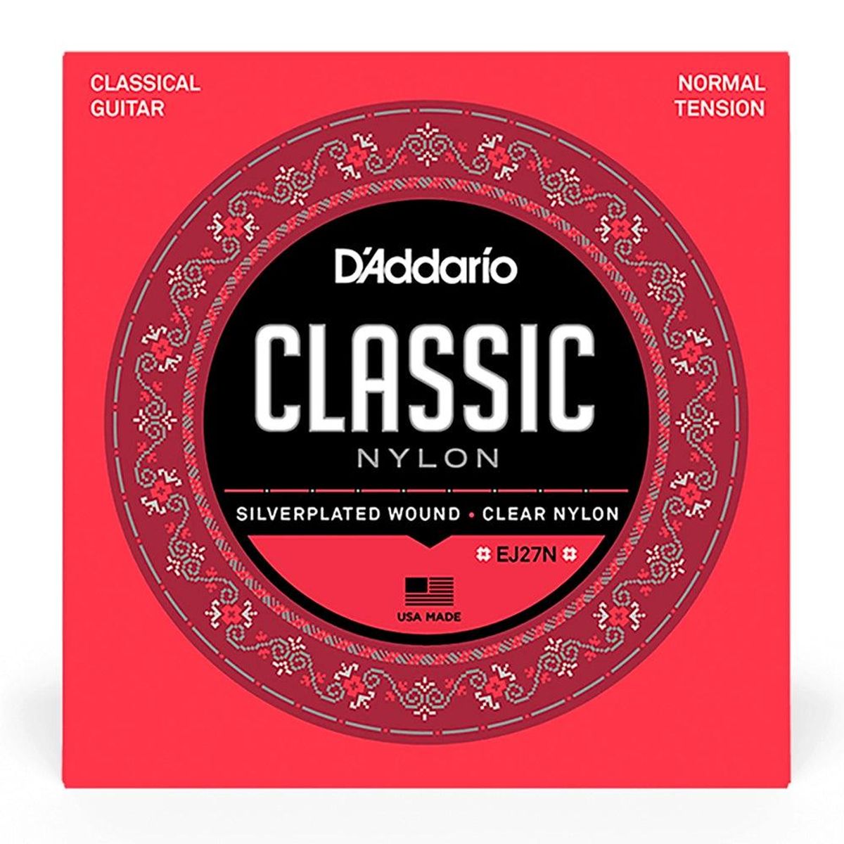 DADDARIO - Cuerdas Guitarra Nylon Classic Tensión Normal EJ27N