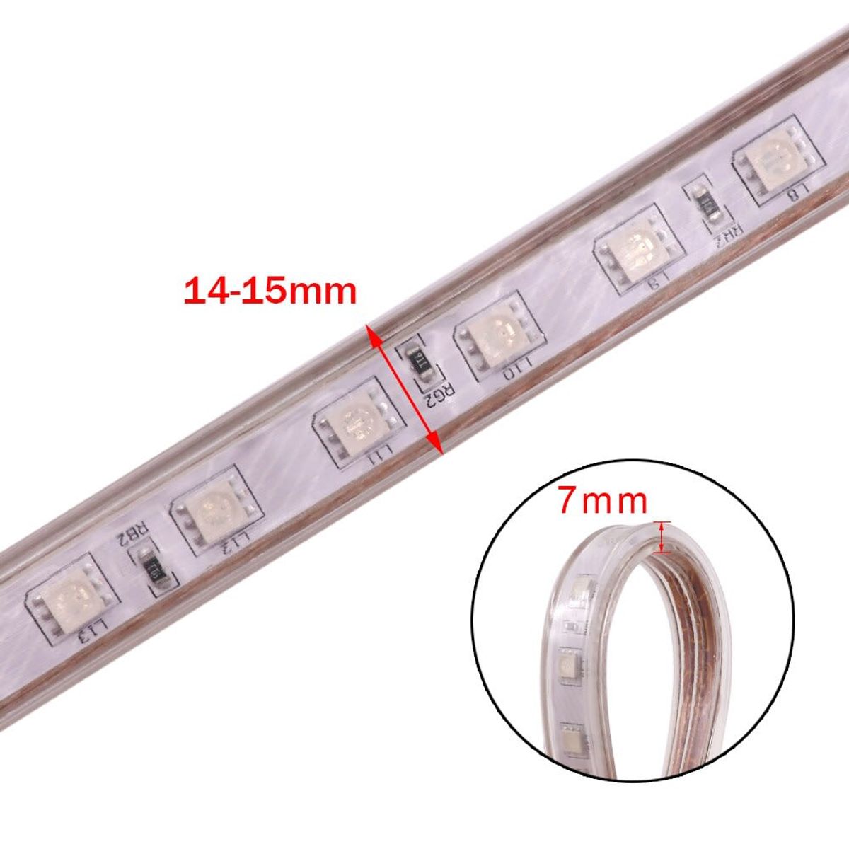 WANT - Cinta Led 220V Simple RGB  IP68 100mt.