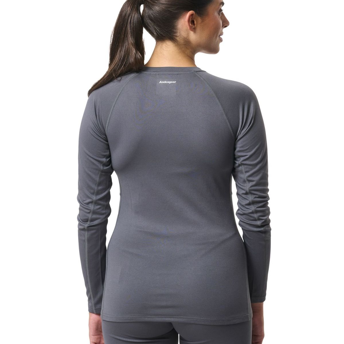 ANDESGEAR - Primera Capa Mujer Trekking Top Gris Andesgear