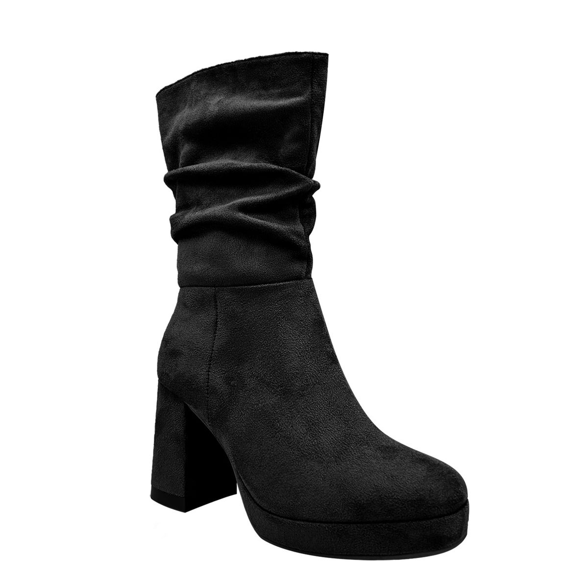 DINASTELLA - Bota para mujer color café con plataforma y detalles metálicos Danicolle