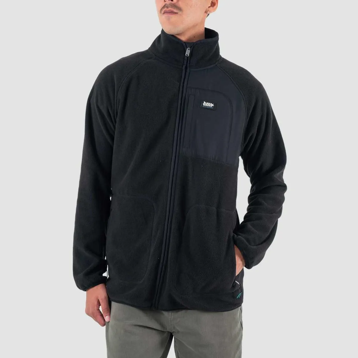 KAYA UNITE - Polar Hombre Full Zip Negro