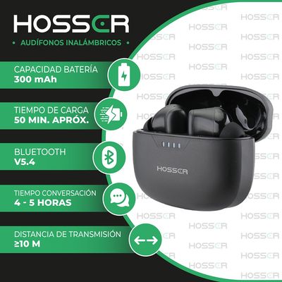 Imagen 2 del producto Audifonos Bluetooth In Ear 35mAh Cancelación de Ruido Negro