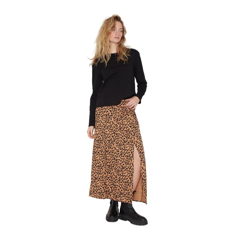 JACINTA TIENDA - Falda Jane midi II animal print Jacinta Tienda