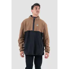 KAYA UNITE - Polar Hombre Half Zip Camel
