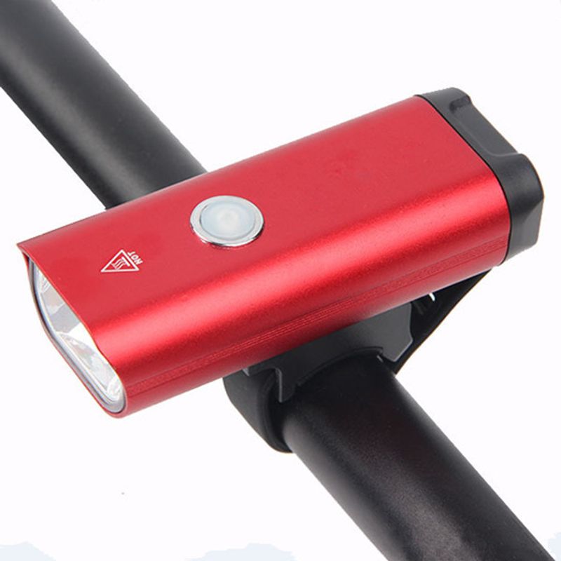 GENERICO - Luz delantera recargable para bicicleta rojo