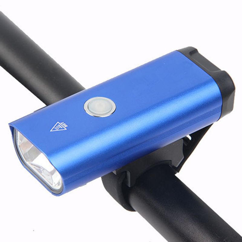 GENERICO - Luz delantera recargable para bicicleta azul