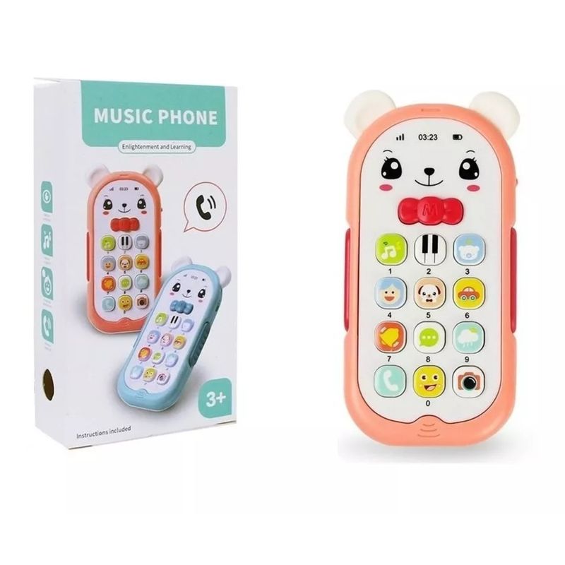 CHIQUITITUD - Teléfono Celular Musical Luminoso Juguete Para Bebé Y Niños