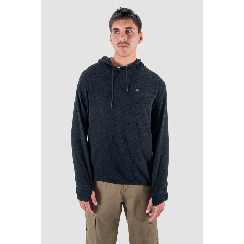 KAYA UNITE - Micropolar Hombre Cipress Hood Negro