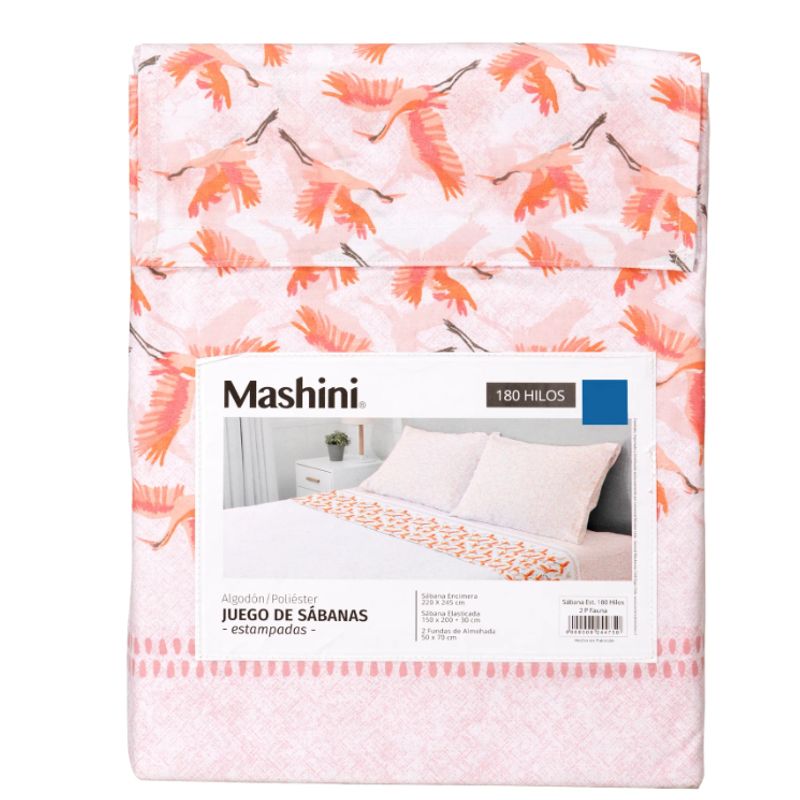 MASHINI - Sabana King 180 Hilos Mashini Fauna