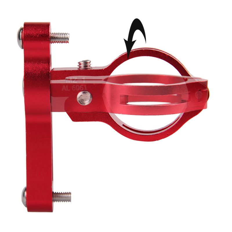 GENERICO - Base para colocar porta botella caramayola de bicicleta rojo