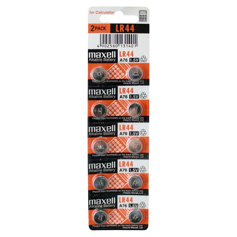 MAXELL - Blister 10 Pilas Alcalinas Maxell LR44