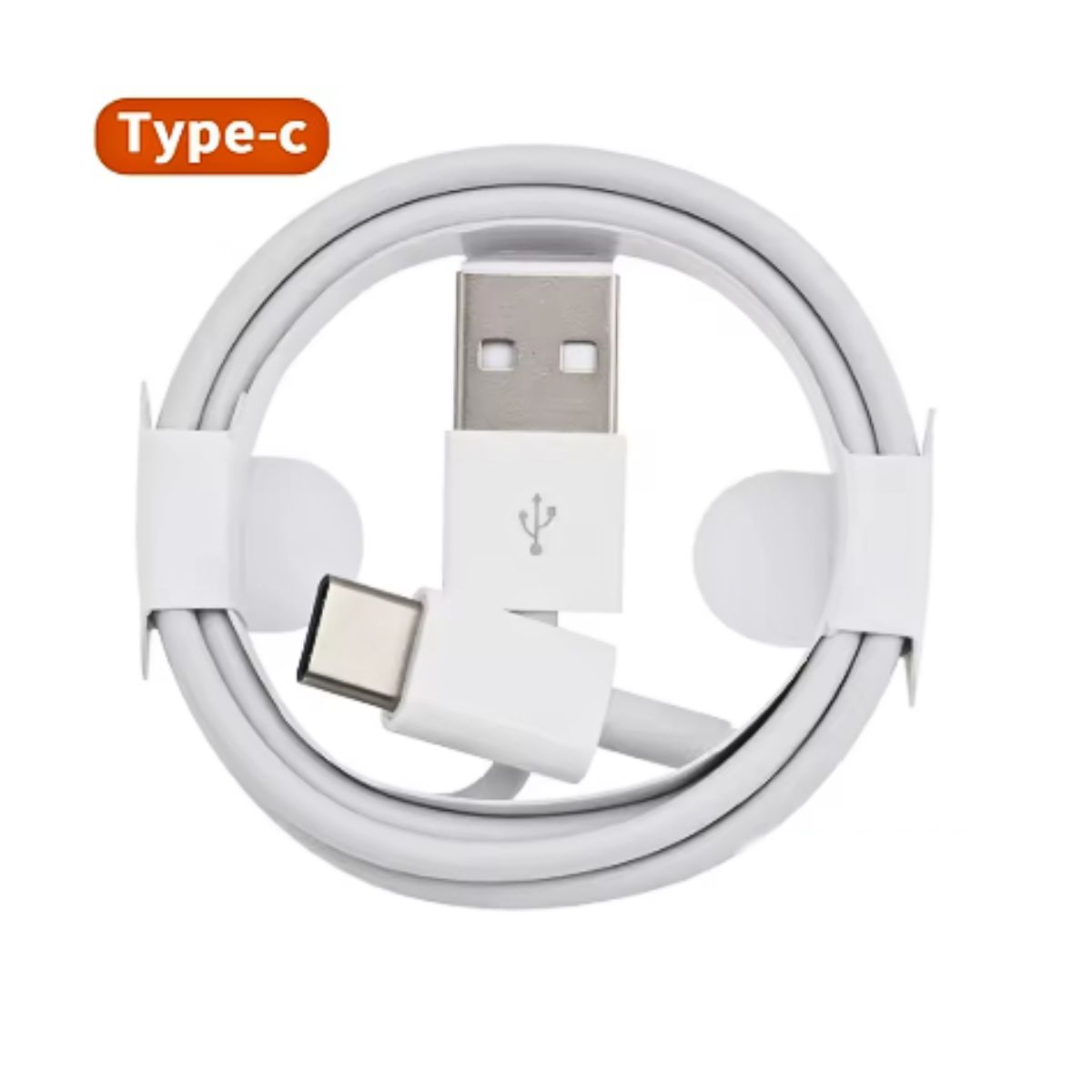 GENERICO - Cable De Datos Carga Rápida Usb A Usb-c Color Blanco