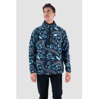 Polar Hombre Half Zip Patch Moke Petrol