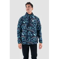 Polar Hombre Half Zip Patch Moke Petrol