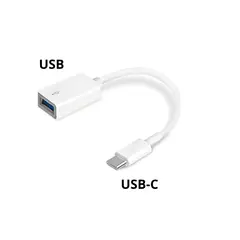 GENERICO - Cable De Datos Adaptador De Usb-c A Usb Otg Color Blanco