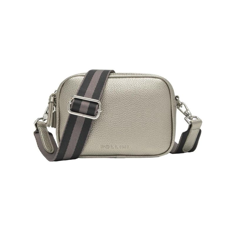 POLLINI - Bandolera Casual Mujer Gris Pollini