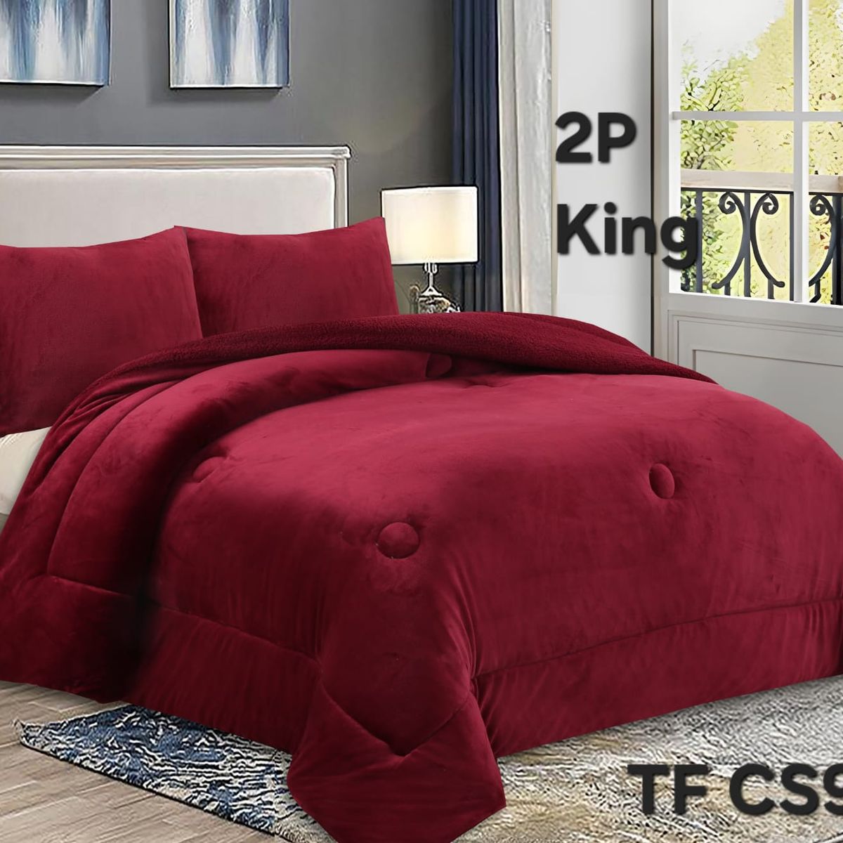 GENERICO - Cobertor plush con chiporro 230x250 2p liso