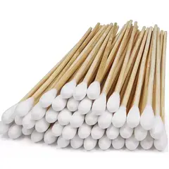 GENERICO - Hisopo De Madera 15cm Bastoncillos De Madera 100 Unidades