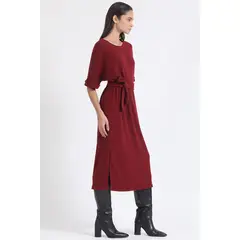 LIOLA - Vestido Maxi, Punto, Vino