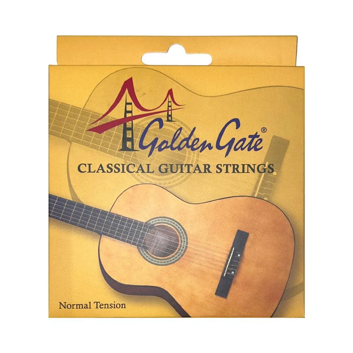 GOLDEN - Cuerdas Guitarra Clásica Nylon Principiante F-6004 Golden