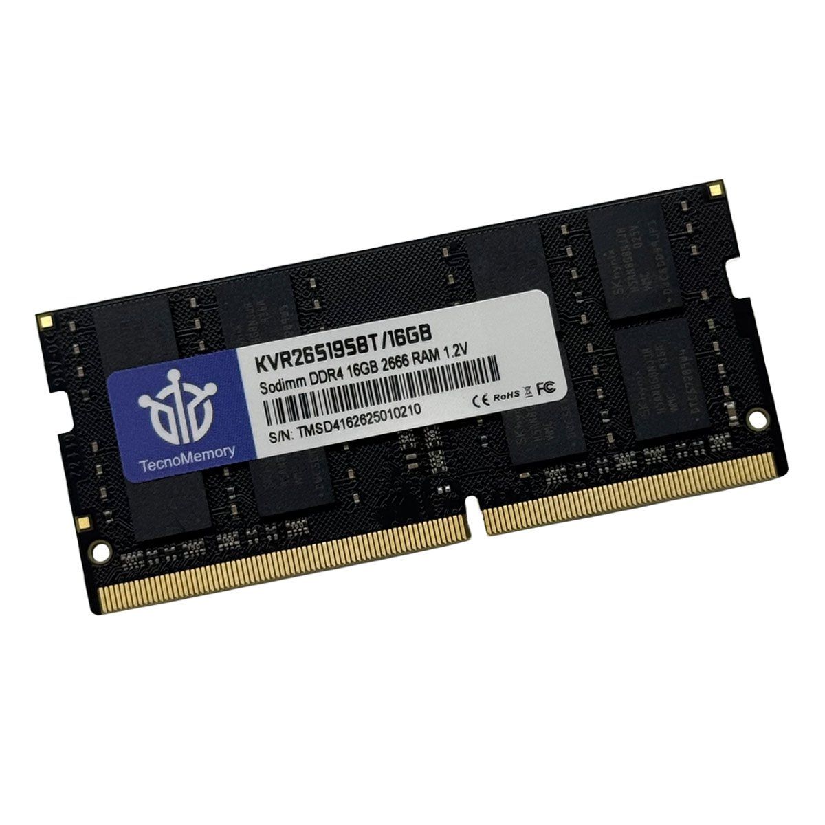 GENERICO - TecnoMemory Sodimm DDR4 16GB 2666 KVR26S19S8T/16GB