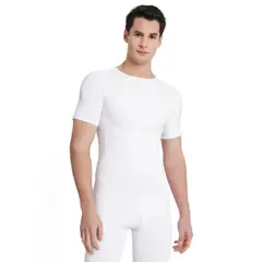 EVERLAST - Polera de Compresión Manga Corta Blanco - Blanco - M