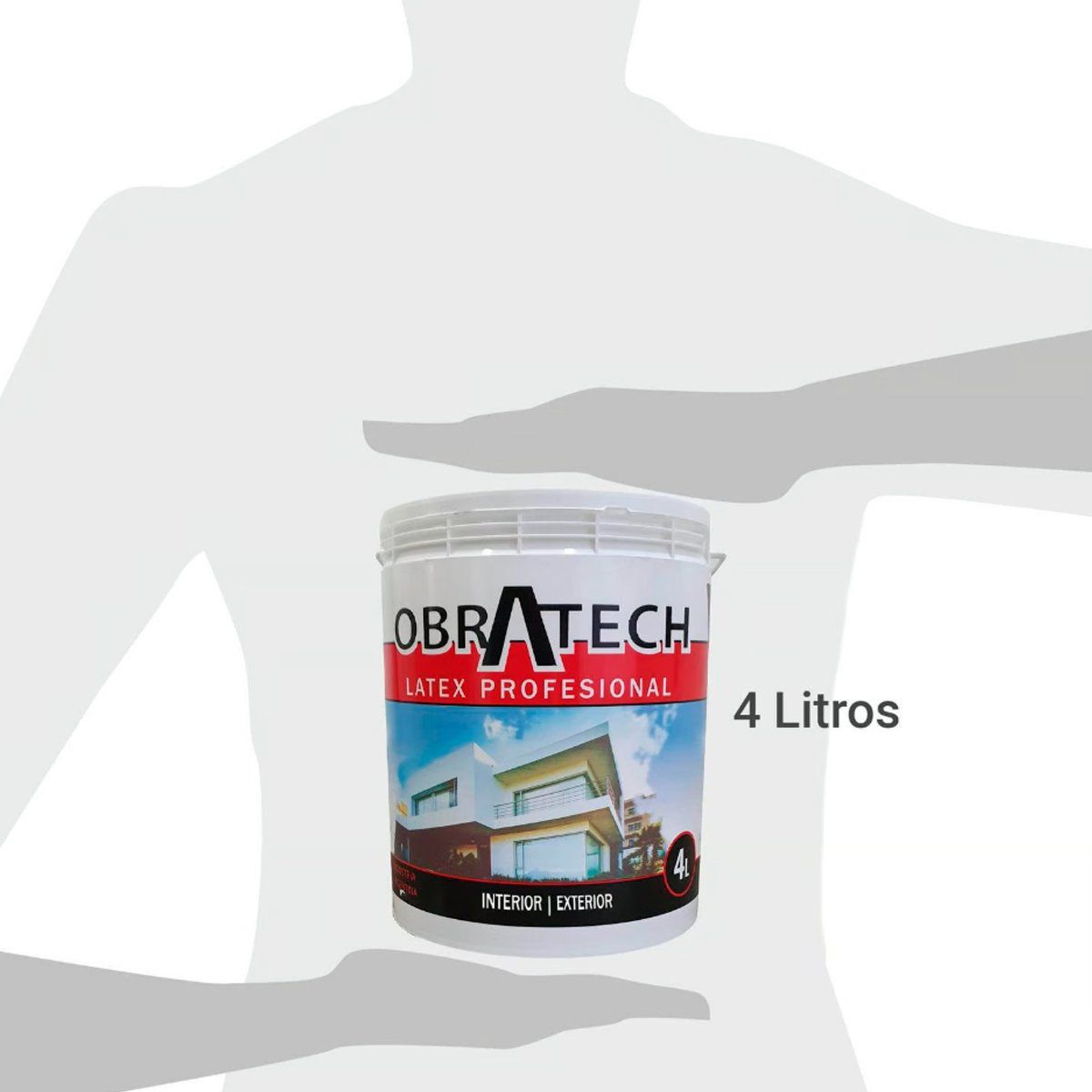 GENERICO - Pintura Obratech Interior Y Exterior Blanco Látex 4lts