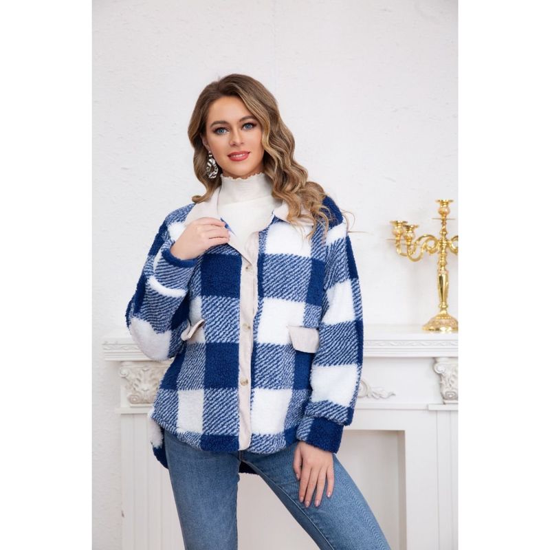 MPROPIA - Chaqueta Leñadora Peluda Oversize Mujer Invierno Calidad Premium 6075