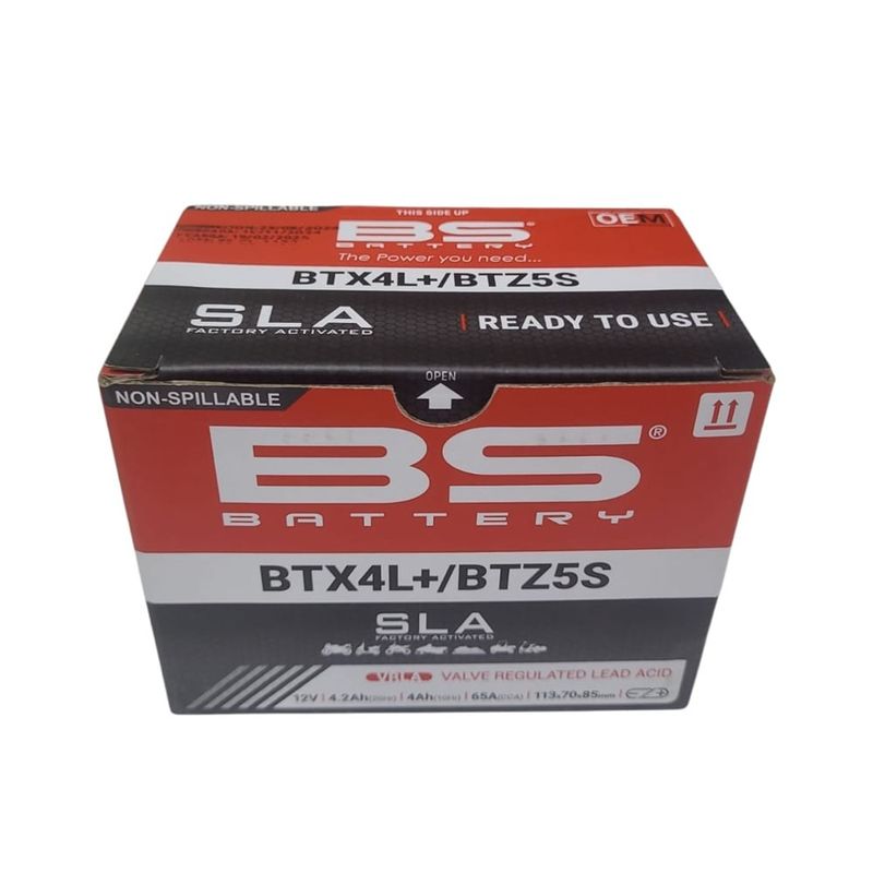 GENERICO - Batería Moto BTX4L - BTZ5S - HTX4L - YTX4L SLA BS BATTERY