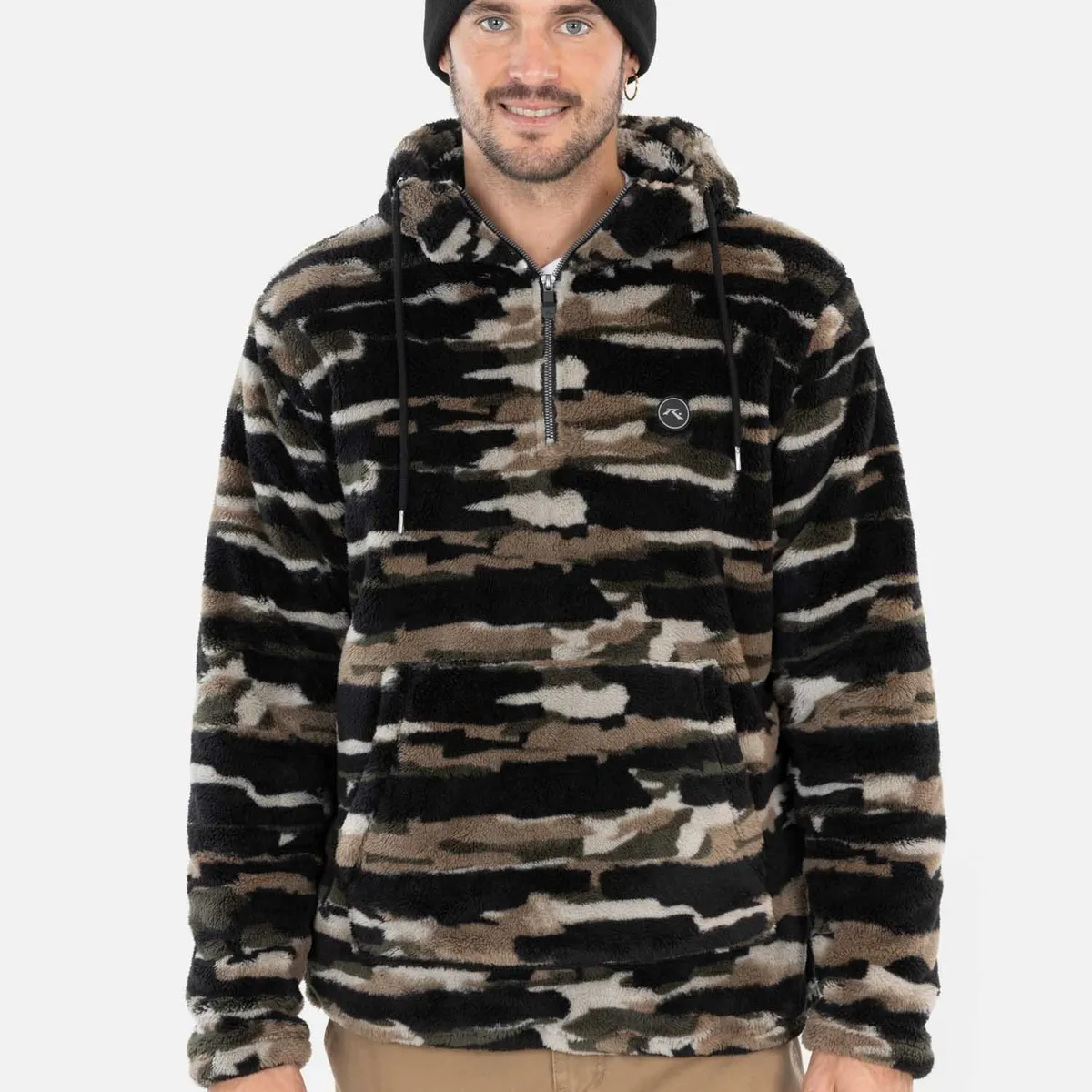 RUSTY - Poleron Chiporro Urban Negro Hombre Rusty - Negro