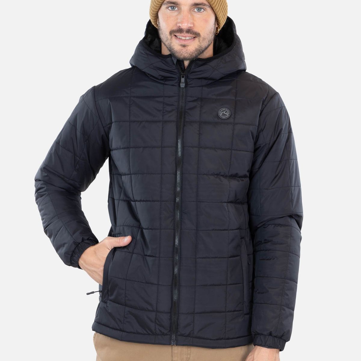 RUSTY - Parka Rush Negro Hombre Rusty - Negro