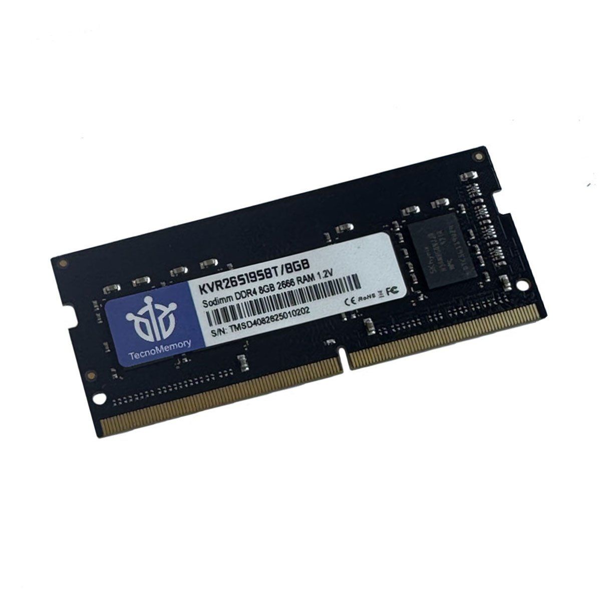 GENERICO - TecnoMemory Sodimm DDR4 8GB 2666 KVR26S19S8T/8GB