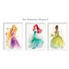 DECORACION CREATIVA - Set Cuadro Infantil Niñas Princesas Disney 2