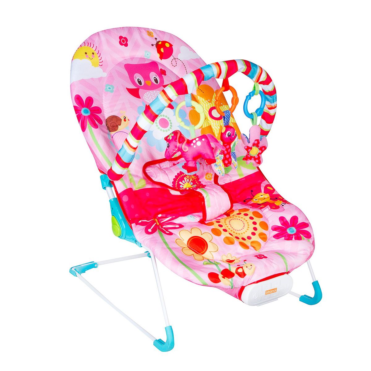 BBQOOL - Silla Nido Bouncer Owl Pink