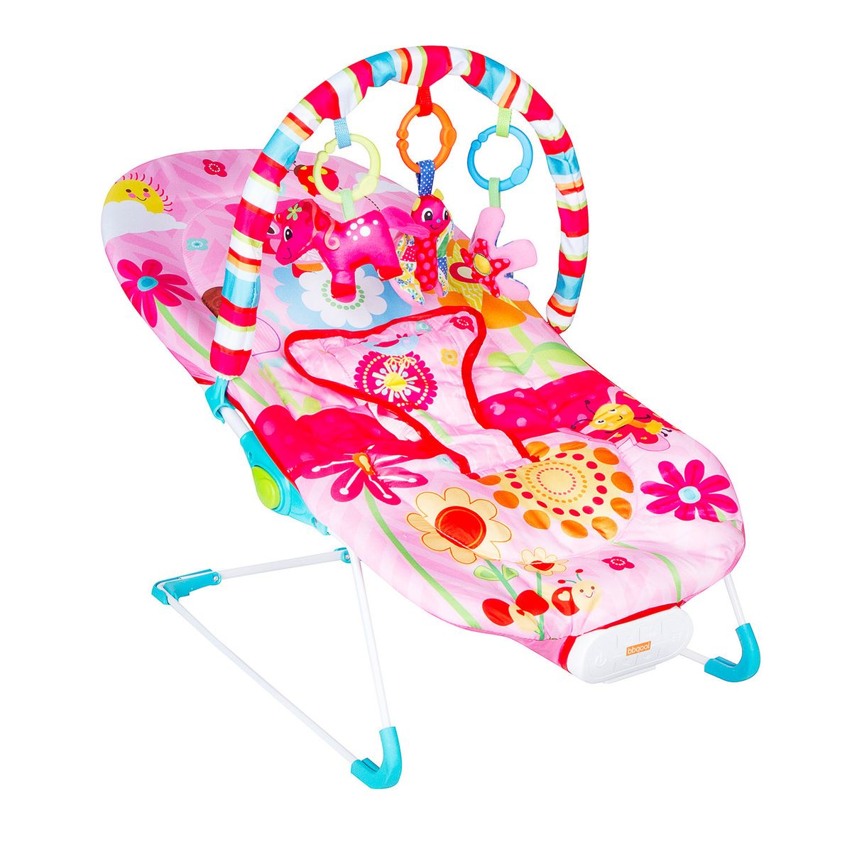 BBQOOL - Silla Nido Bouncer Owl Pink