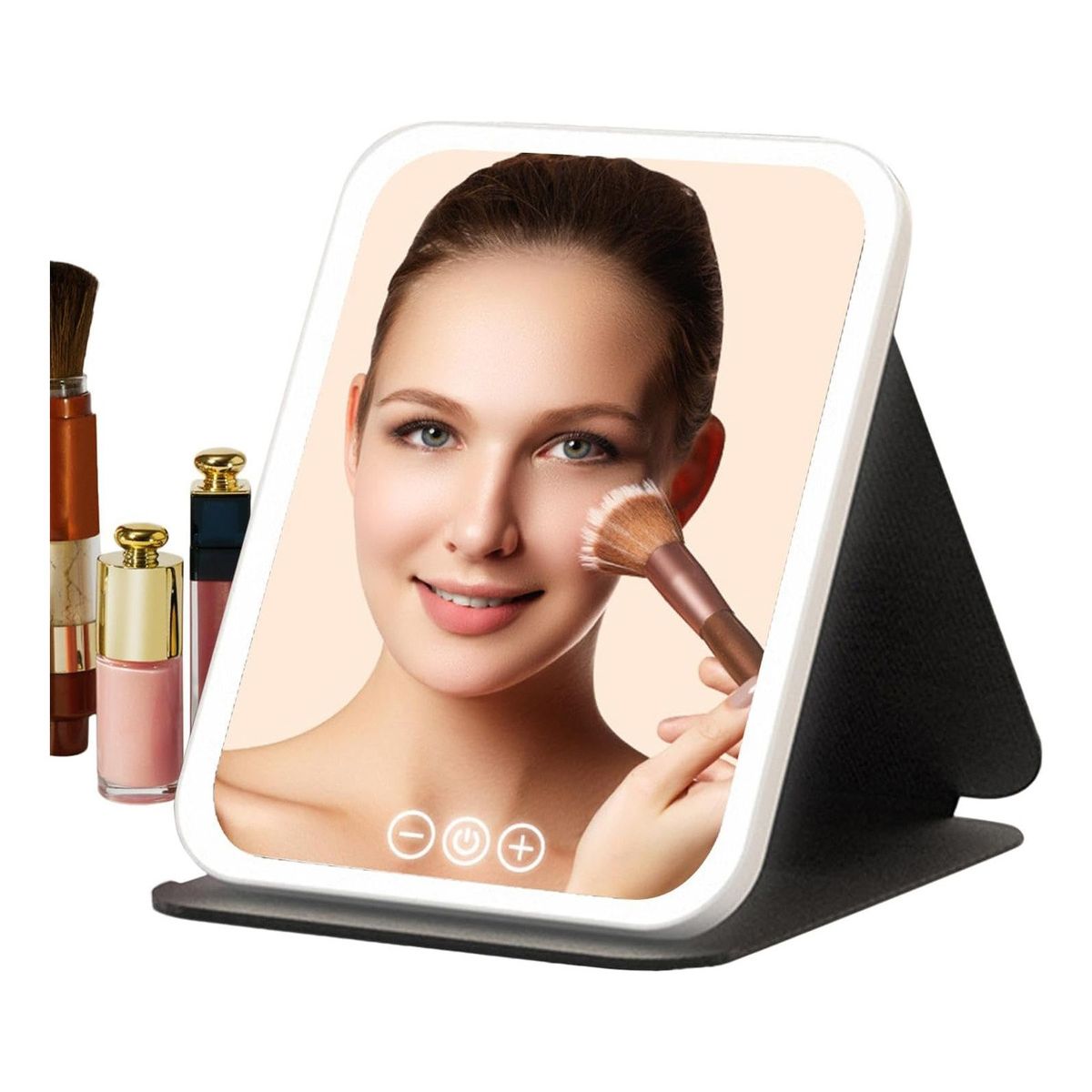 EVERSO - Espejos De Maquillaje Plegable Portátil De Viaje Con Luz Led