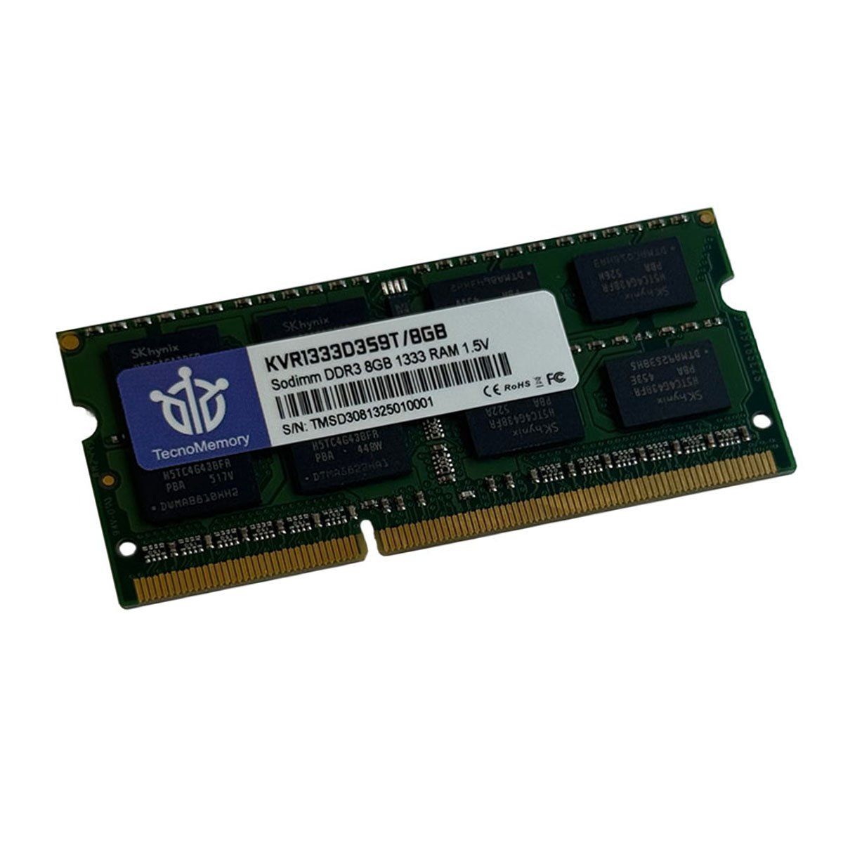 GENERICO - TecnoMemory Sodimm DDR3 8GB 1333 KVR1333D3S9T/8GB