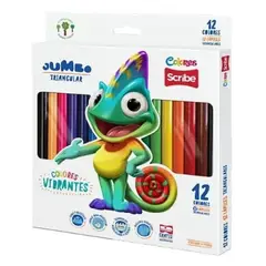 GENERICO - Lapices Scribe Colores Vibrantes Jumbo 12 Lapices