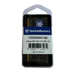 GENERICO - TecnoMemory Sodimm DDR3 4GB 1333 KVR1333D3S9T/4GB