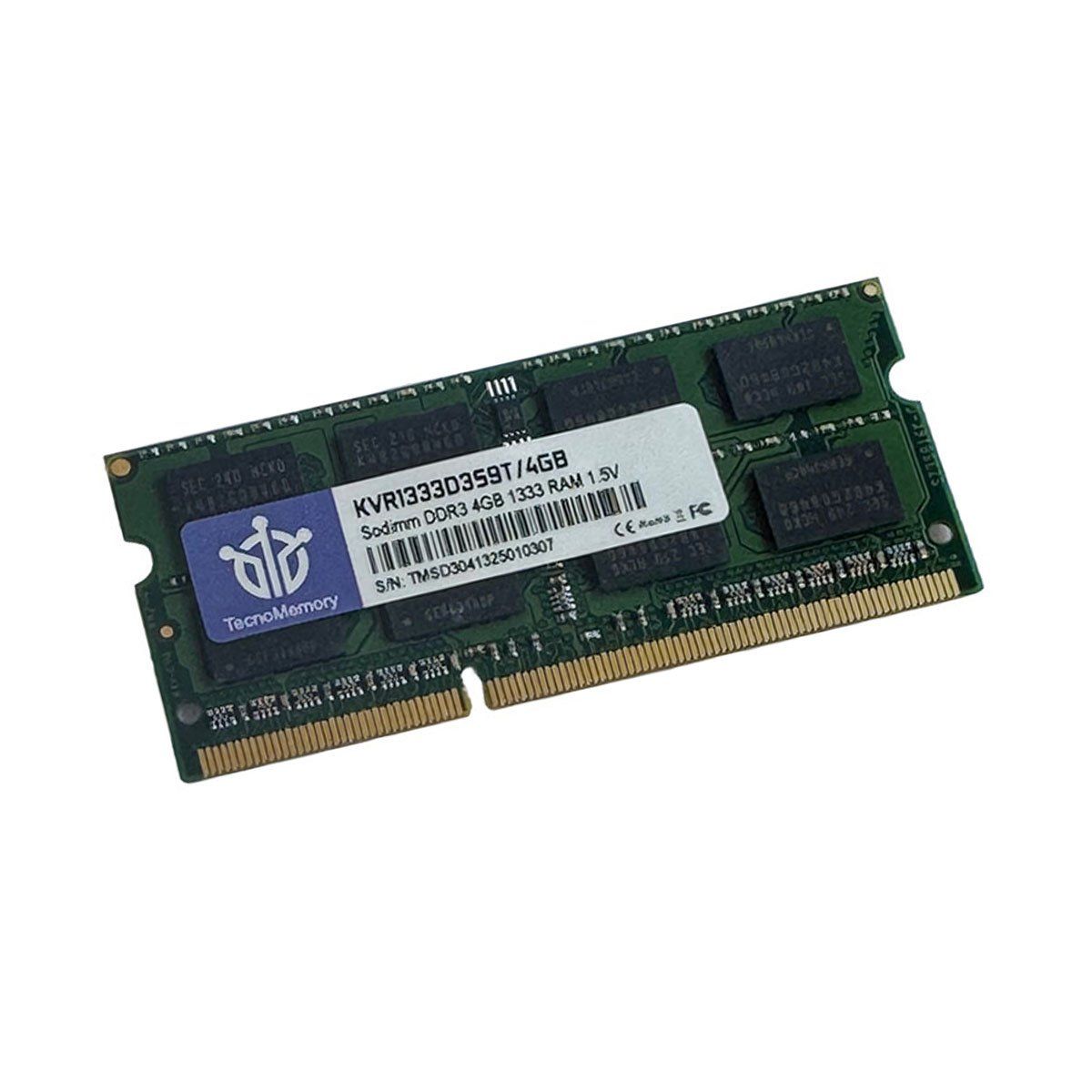 GENERICO - TecnoMemory Sodimm DDR3 4GB 1333 KVR1333D3S9T/4GB