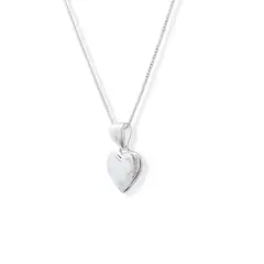 ANDREA COGGIOLA JOYAS - Collar Corazón Liso Elba Plata Fina 925