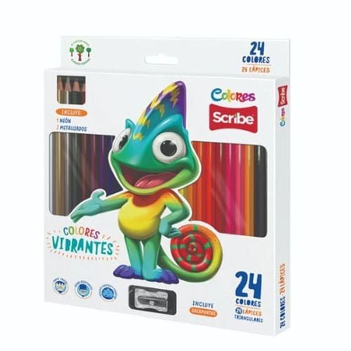 GENERICO - Lapices Scribe Colores Vibrantes 24 Lapices