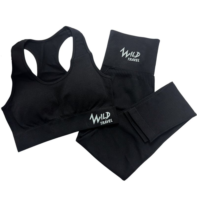 WILD TRAVEL - Conjunto Deportivo Set Peto Calza Midnight Flow Traje Mujer WildTravel